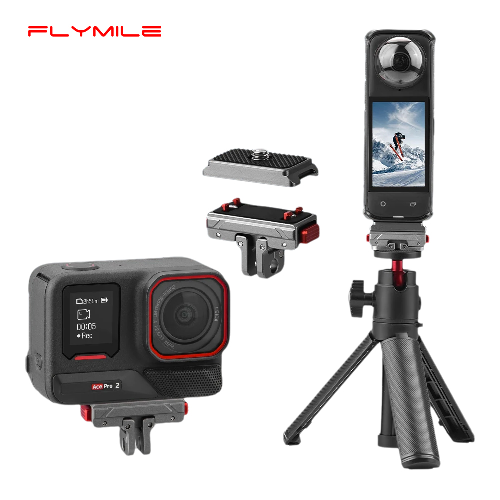 Camera Cage Baseplate - Flymile Manyetik Adaptör Montaj Tabanı Insta360