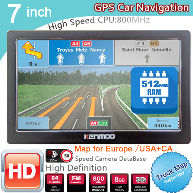 Photograph Mp3 - 7 İnç HD GPS Taşınabilir Navigasyon