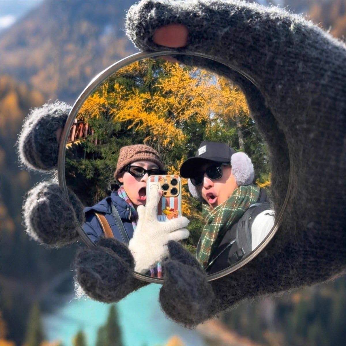 Photography Solo - Taşınabilir Seyahat El Tipi Selfie Aynası