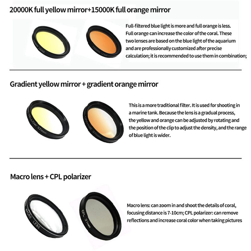 4X Akvaryum Lensi Balık Tankı  - Photography Yellow Filter incelemesi ve fiyatı