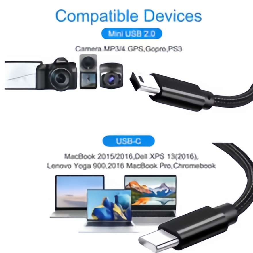 Kısa USB C - Mini USB Kablosu- - Photograph Mp3 incelemesi ve fiyatı